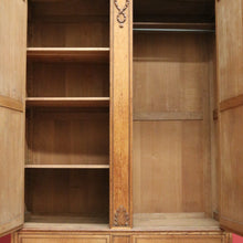 Load image into Gallery viewer, x SOLD Wardrobe, Armoire, Antique French Oak and Mirror Wardrobe Armoire Gilt Brass B10467
