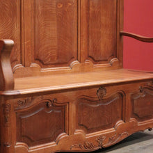 Load image into Gallery viewer, x SOLD Antique French Hall Seat Blanket Box Hall Chair Armchair Hall Settle Bench Seat. B11217