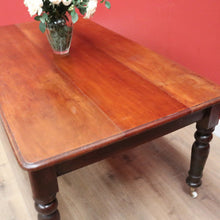 Load image into Gallery viewer, x SOLD Antique Australian Cedar Dining Table, Rustic Country Farmhouse Slab Top Table B11038