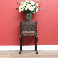 Load image into Gallery viewer, Antique French Bedside Table, French Oak Lamp Side Table or Cabinet with Drawer B10797