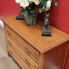 Load image into Gallery viewer, x SOLD Chest of Drawers, Vintage French Chest of Three Drawers Oak Timbers Brass Handle B10924