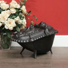 Load image into Gallery viewer, Antique French Coal Scuttle, Kindling Fire Starter Holder Fire Box B10452
