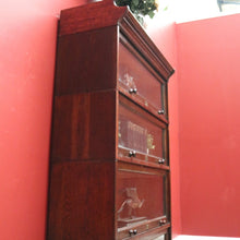 Load image into Gallery viewer, x SOLD Antique English Solicitors Bookcase, Four Section Stackable Bookcase, The Lebus B11089