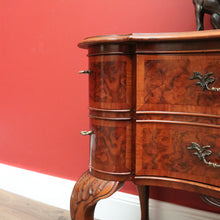 Load image into Gallery viewer, x SOLD Antique French Burr Walnut Side Cabinet Side Table, Sideboard, Chest of Drawers B10471