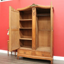 Load image into Gallery viewer, x SOLD Wardrobe, Armoire, Antique French Oak and Mirror Wardrobe Armoire Gilt Brass B10467