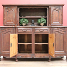 Load image into Gallery viewer, x SOLD Antique French Oak Sideboard, French 2 Height Drinks Cabinet Buffet Sideboard B10666