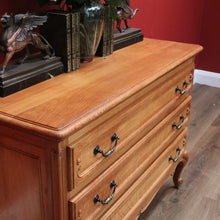 Load image into Gallery viewer, x SOLD Antique French Chest of Drawers, Light Oak Chest of Three Drawers, Hall Cabinet B10921