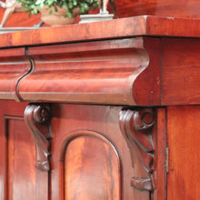 Load image into Gallery viewer, x SOLD Antique English Mahogany Sideboard, Antique Inverted Front Sideboard Cabinet B11017