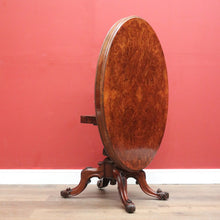 Load image into Gallery viewer, x SOLD Antique Dining Table, Kitchen Table, Burr Walnut Sofa Table, Tilt Top Table B11159