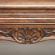 Load image into Gallery viewer, x SOLD Antique French Oak Hall Seat, Entry Slat Back Chair Bench Seat Chair Settle B10654