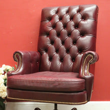 Load image into Gallery viewer, x SOLD Leather Chesterfield Button Back Office Chair Hancock and Moore Leather Armchair. B11283