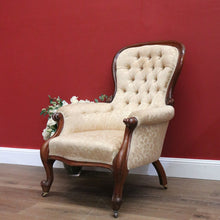Load image into Gallery viewer, x SOLD Antique Grandfather Chair, Antique English Mahogany Arm Chair, Grandfather Chair B11016