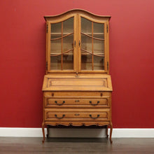 Load image into Gallery viewer, x SOLD Antique French Bookcase Desk Writing Bureau Bookcase Secretaire Desk Office Desk B10473