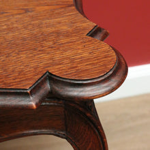 Load image into Gallery viewer, x SOLD Antique French Sofa Table Side Table Lamp Hall Table with Carved Scalloped Apron B10641