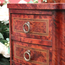 Load image into Gallery viewer, x SOLD Antique French Burr Walnut Dressing Table, Twin Pedestal Mirror Dressing Table. B10436