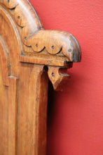 Load image into Gallery viewer, x SOLD Antique English Hall Chair, Oak Shield Back Hall Chair, Dressing Table Chair. B9428