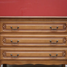 Load image into Gallery viewer, x SOLD Chest of Drawers, Vintage French Chest of Three Drawers Oak Timbers Brass Handle B10924