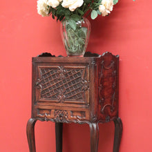 Load image into Gallery viewer, x SOLD Antique French Bedside Table, French Oak Lamp Side Table or Cabinet with Drawer B10797