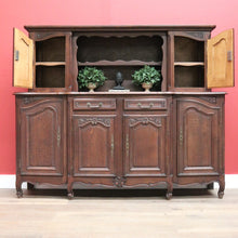 Load image into Gallery viewer, x SOLD Antique French Oak Sideboard, French 2 Height Drinks Cabinet Buffet Sideboard B10666