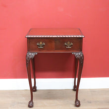 Load image into Gallery viewer, x SOLD Antique Australian Cedar Hall Table with Drawer to the Apron, Lamp or Side Table. B11290