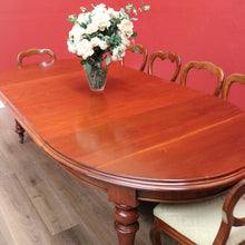 Load image into Gallery viewer, x SOLD Antique English D-End Dining Table, Antique Mahogany 3 Leaf Kitchen Dining Table B10823