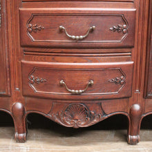 Load image into Gallery viewer, x SOLD Antique French Oak Three Drawer Sideboard, Cabinet, Curved Drawer Hall Cupboard B11063