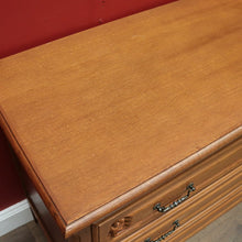 Load image into Gallery viewer, x SOLD Chest of Drawers, Vintage French Chest of Three Drawers Oak Timbers Brass Handle B10924