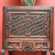 Load image into Gallery viewer, x SOLD Antique French Bedside Table, French Oak Lamp Side Table or Cabinet with Drawer B10797