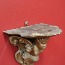 Load image into Gallery viewer, x SOLD Pair of Antique French Wall Sconces, Gilt Winged Angel Wall Bracket Wall Shelves B10974