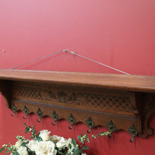 Load image into Gallery viewer, x SOLD Vintage French Wall Hanging Coat Rack, Rack for Hats, Scarves, Umbrellas, Oak B11131
