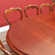 Load image into Gallery viewer, x SOLD Antique English D-End Dining Table, Antique Mahogany 3 Leaf Kitchen Dining Table B10823