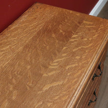 Load image into Gallery viewer, x SOLD Vintage French Chest of Drawers, French Oak and Brass 3 Drawer Hall Cupboard B10807