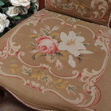 Load image into Gallery viewer, x SOLD Antique English Prayer Chair, Home Worship Kneeler with Tapestry Seat and Back. B11261