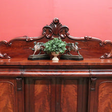 Load image into Gallery viewer, x SOLD Antique English Mahogany Sideboard, Antique Inverted Front Sideboard Cabinet B11017