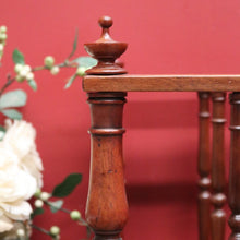 Load image into Gallery viewer, Antique English Music Canterbury , Magazine Holder, with Drawer to Base, Brass B11234