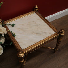 Load image into Gallery viewer, x SOLD Antique French Table, Gilt Wood and Marble Lamp Table, Coffee Table Side Table B11136