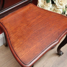 Load image into Gallery viewer, x SOLD Antique English Mahogany Hall Chair, Church, Foyer Chair with Carved Back B10720