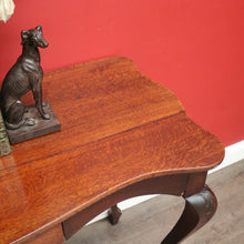 Load image into Gallery viewer, x SOLD Antique English Oak Hall Table, Single Drawer to Apron, Sofa, Lounge Side Table. B9868