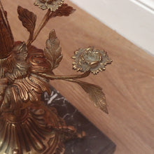 Load image into Gallery viewer, x SOLD Vintage Italian Lamp Table, Glass, Marble and Brass Flower Side Table Hall Table B10738