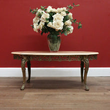 Load image into Gallery viewer, Vintage Italian Coffee Table, Gilt Brass and Marble Top Coffee Table, Side Table B11055