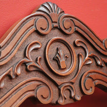 Load image into Gallery viewer, x SOLD Vintage French X Frame Hall Chair, Carved Savonarola Cross Frame Office Chair. B10271