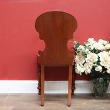 Load image into Gallery viewer, x SOLD Pair of Antique English Mahogany Hall Chairs, English Church Chairs, Shield Back B11108