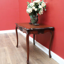 Load image into Gallery viewer, x SOLD Antique French Sofa Table Side Table Lamp Hall Table with Carved Scalloped Apron B10641