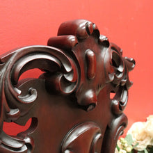 Load image into Gallery viewer, x SOLD Antique English Mahogany Hall Chair, Church, Foyer Chair with Carved Back B10720