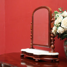 Load image into Gallery viewer, x SOLD Antique English Mahogany Marble Base, Chest of Drawers Mirror, Toilet Mirror B10706