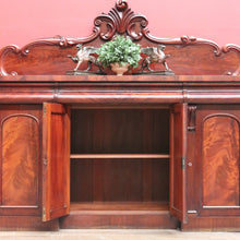 Load image into Gallery viewer, x SOLD Antique English Mahogany Sideboard, Antique Inverted Front Sideboard Cabinet B11017