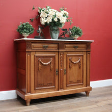 Load image into Gallery viewer, x SOLD Antique French Oak and Marble Sideboard, Two Drawer Entry, Foyer or Hall Cabinet B10956