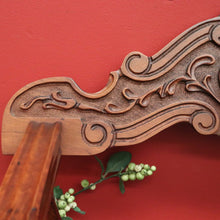 Load image into Gallery viewer, x SOLD Vintage French X Frame Hall Chair, Carved Savonarola Cross Frame Office Chair. B10271