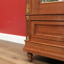 Load image into Gallery viewer, x SOLD Antique French Wardrobe, Antique 2 Door Armoire, Cloak Cabinet Bevelled Mirror B10847