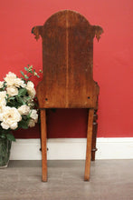 Load image into Gallery viewer, x SOLD Antique English Hall Chair, Oak Shield Back Hall Chair, Dressing Table Chair. B9428